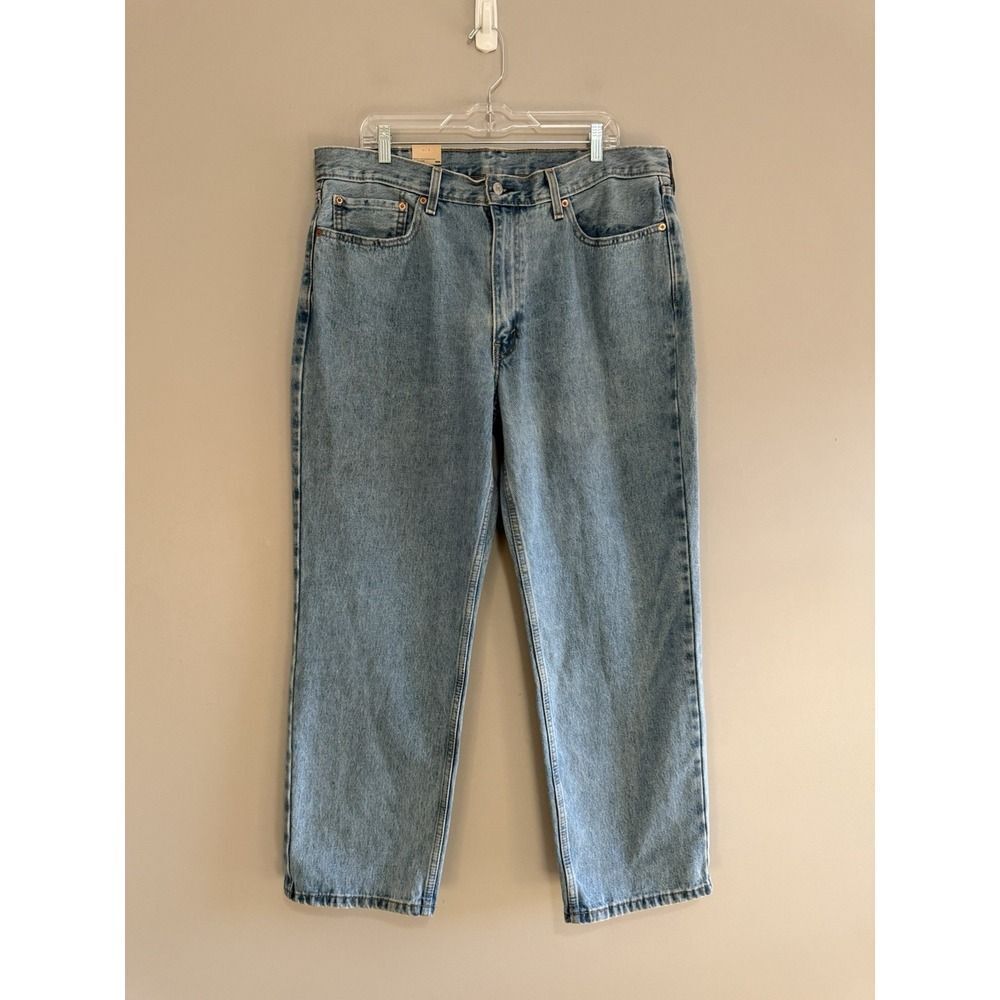 Levi's Mens 550 Jeans Straight Relaxed Fit Blue Denim Casual Classic 38 X‎ 30